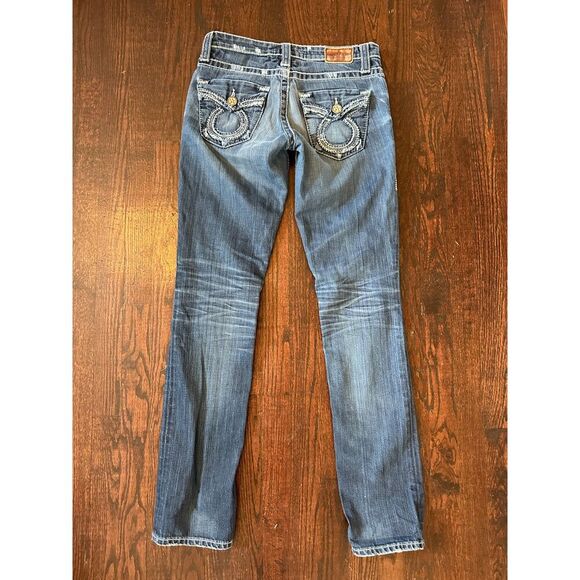 Big Star Women's Blue Straight Leg Jeans - Picture 2 of 14